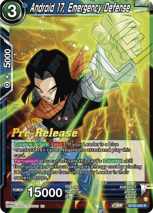 Android 17, Emergency Defense (BT20-044) [Power Absorbed Prerelease Promos] - La Boîte Mystère ( The Mystery Box)