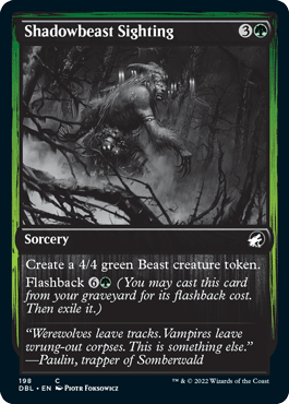 Shadowbeast Sighting [Innistrad: Double Feature] - La Boîte Mystère ( The Mystery Box)