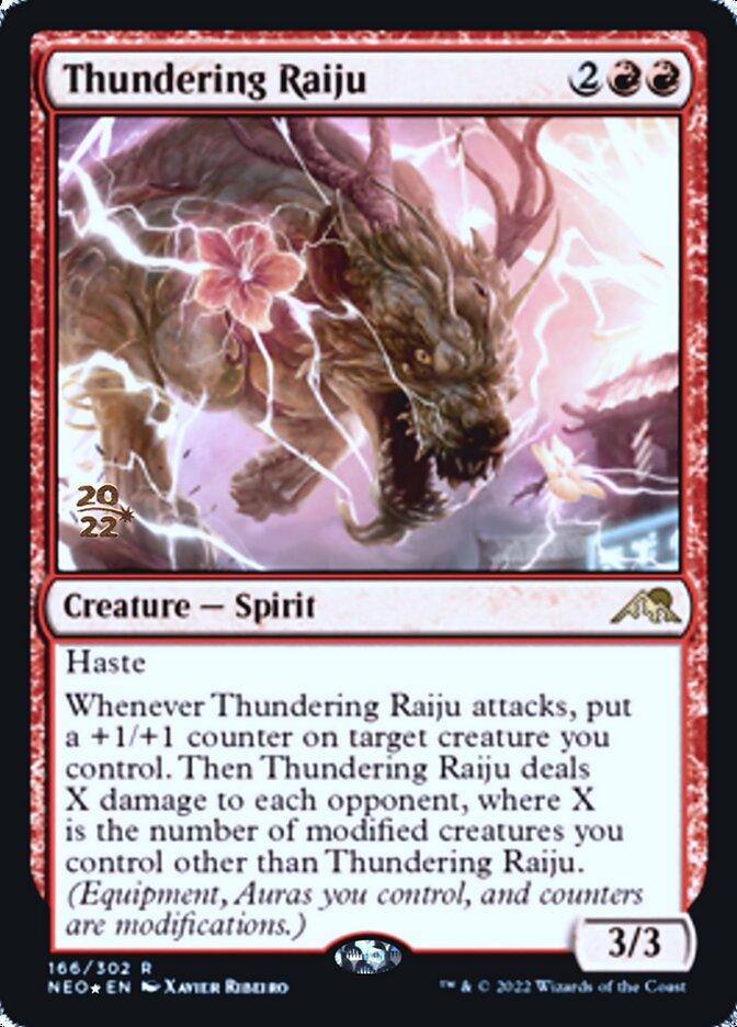 Thundering Raiju [Kamigawa: Neon Dynasty Prerelease Promos] - La Boîte Mystère ( The Mystery Box)