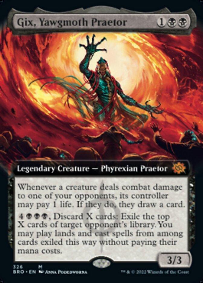 Gix, Yawgmoth Praetor (Extended Art) [The Brothers' War] - La Boîte Mystère ( The Mystery Box)