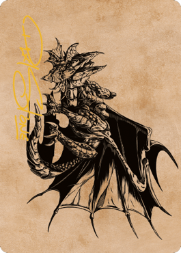 Ancient Copper Dragon Art Card (52) (Gold-Stamped Signature) [Commander Legends: Battle for Baldur's Gate Art Series] - La Boîte Mystère ( The Mystery Box)