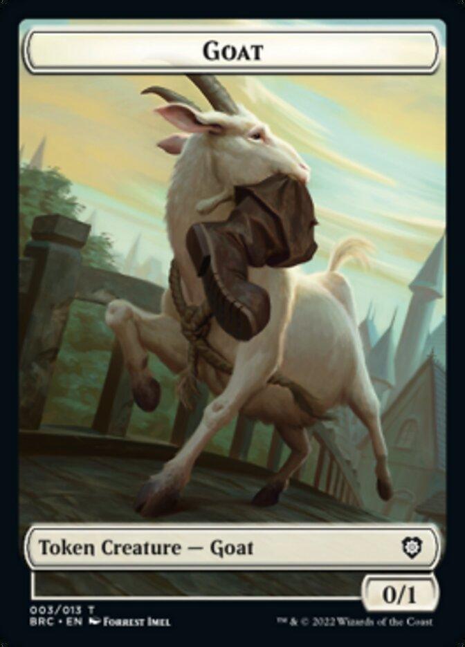 Construct (008) // Goat Double-Sided Token [The Brothers' War Commander Tokens] - La Boîte Mystère ( The Mystery Box)