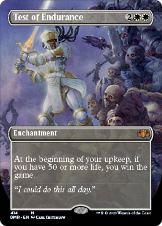 Test of Endurance (Borderless Alternate Art) [Dominaria Remastered] - La Boîte Mystère ( The Mystery Box)
