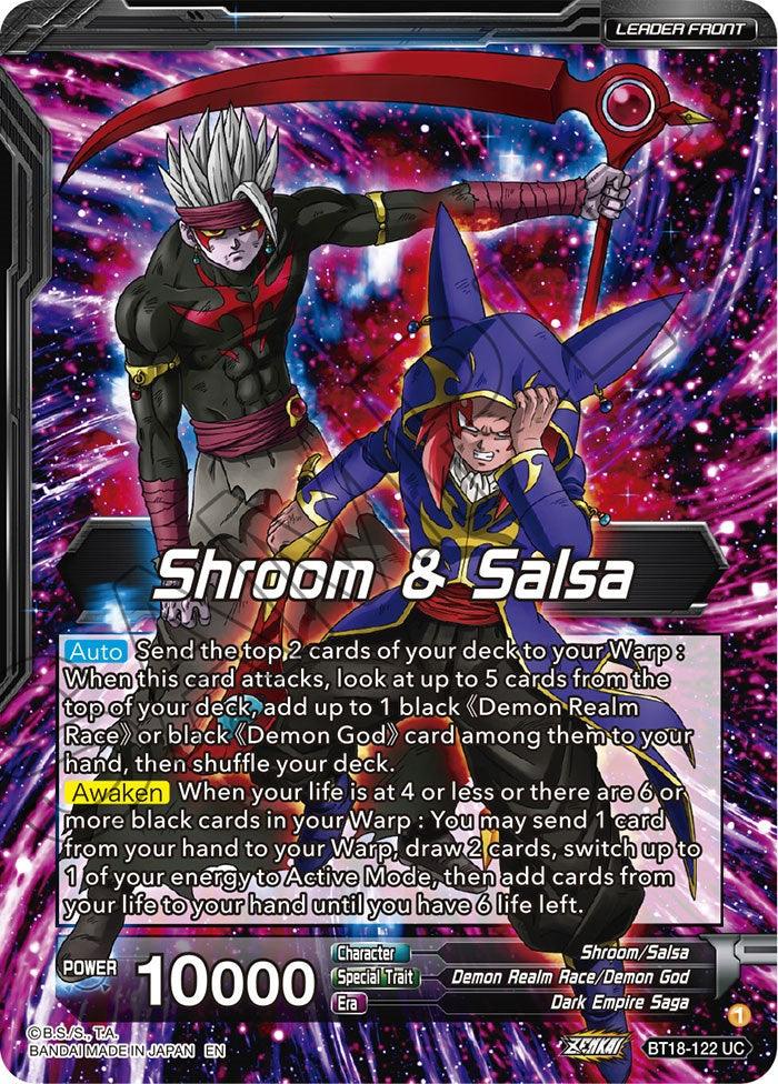 Shroom & Salsa // Demon God Shroom & Salsa, Deadly Genius (BT18-122) [Dawn of the Z-Legends Prerelease Promos] - La Boîte Mystère ( The Mystery Box)