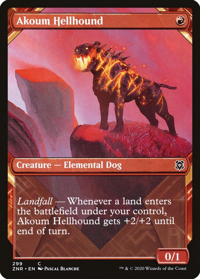 Akoum Hellhound (Showcase) [Zendikar Rising Showcase] - La Boîte Mystère ( The Mystery Box)