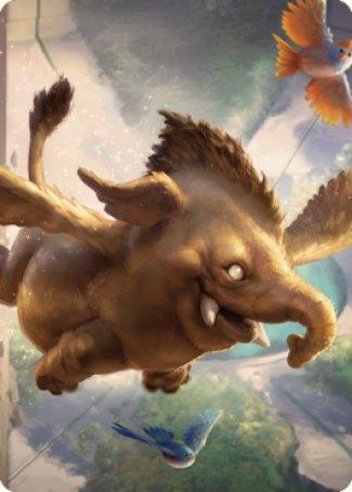 Lulu, Loyal Hollyphant Art Card (18) [Commander Legends: Battle for Baldur's Gate Art Series] - La Boîte Mystère ( The Mystery Box)
