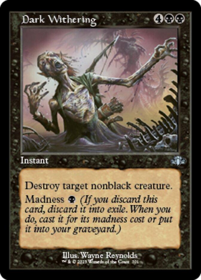 Dark Withering (Retro) [Dominaria Remastered] - La Boîte Mystère ( The Mystery Box)