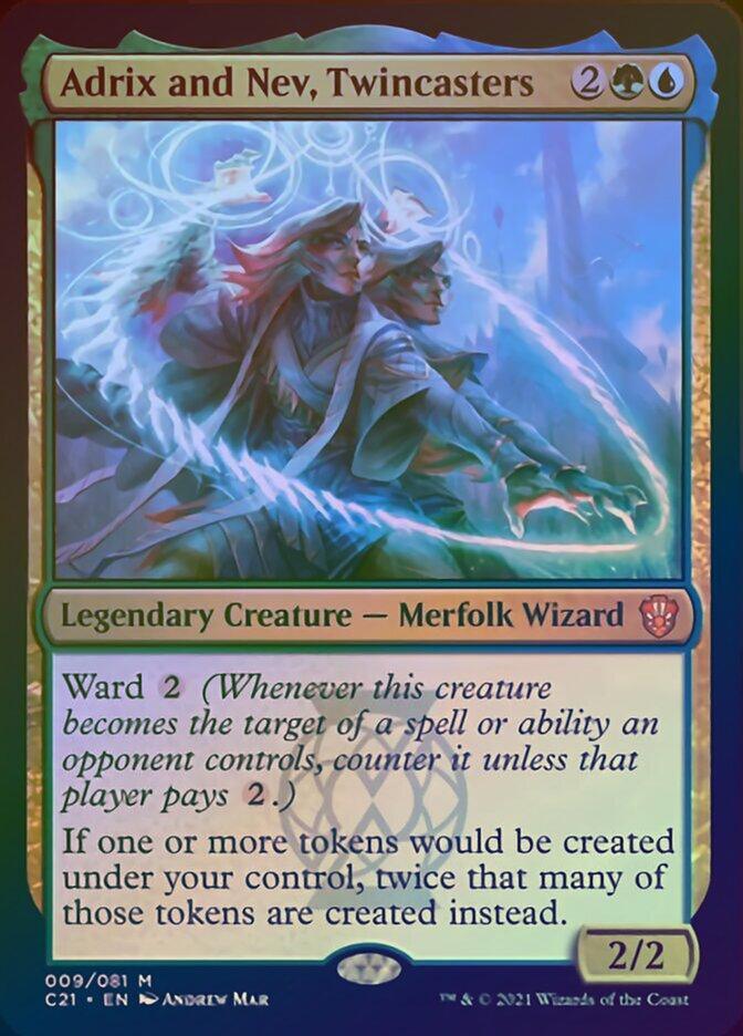 Adrix and Nev, Twincasters (Display Commander) [Commander 2021] - La Boîte Mystère ( The Mystery Box)