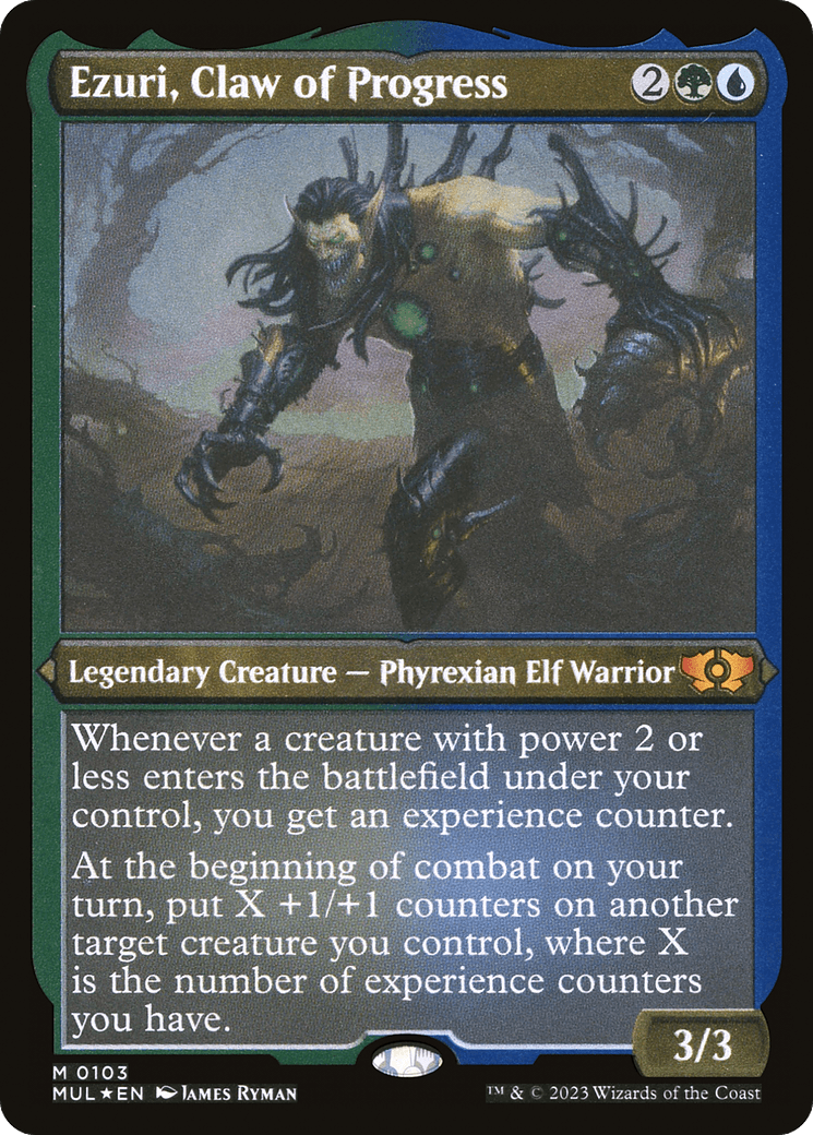 Ezuri, Claw of Progress (Foil Etched) [Multiverse Legends] - La Boîte Mystère ( The Mystery Box)