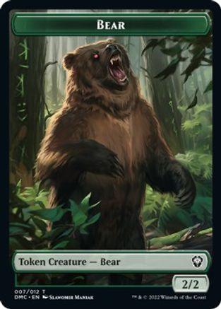 Kavu // Bear Double-sided Token [Dominaria United Commander Tokens] - La Boîte Mystère ( The Mystery Box)