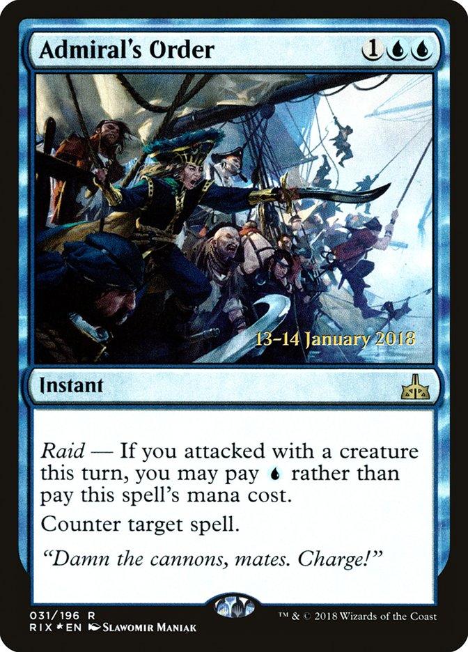 Admiral's Order [Rivals of Ixalan Prerelease Promos] - La Boîte Mystère ( The Mystery Box)