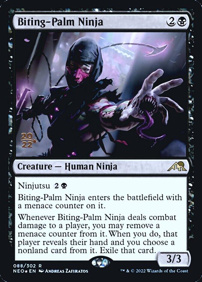 Biting-Palm Ninja [Kamigawa: Neon Dynasty Prerelease Promos] - La Boîte Mystère ( The Mystery Box)