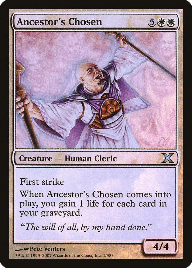 Ancestor's Chosen (Premium Foil) [Tenth Edition] - La Boîte Mystère ( The Mystery Box)