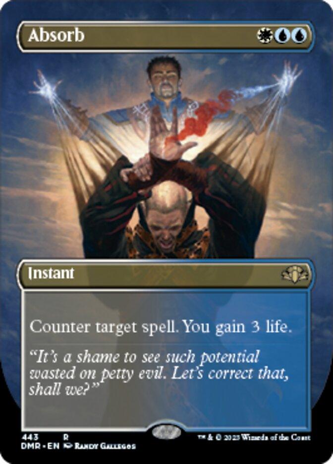 Absorb (Borderless Alternate Art) [Dominaria Remastered] - La Boîte Mystère ( The Mystery Box)