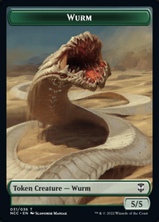 Elf Warrior // Wurm Double-sided Token [Streets of New Capenna Commander Tokens] - La Boîte Mystère ( The Mystery Box)
