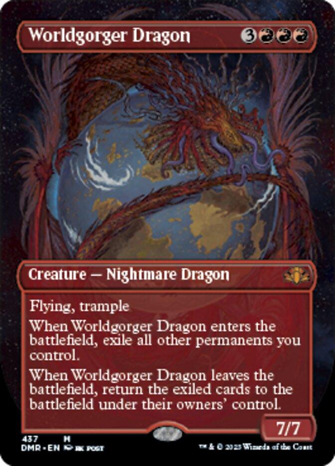 Worldgorger Dragon (Borderless Alternate Art) [Dominaria Remastered] - La Boîte Mystère ( The Mystery Box)