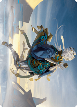 Moonfolk Puzzlemaker Art Card [Kamigawa: Neon Dynasty Art Series] - La Boîte Mystère ( The Mystery Box)