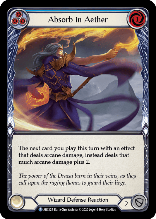 Absorb in Aether (Blue) [U-ARC125] Unlimited Rainbow Foil - La Boîte Mystère ( The Mystery Box)
