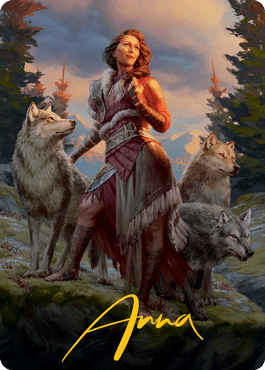 Arlinn, the Pack's Hope 1 Art Card (Gold-Stamped Signature) [Innistrad: Midnight Hunt Art Series] - La Boîte Mystère ( The Mystery Box)