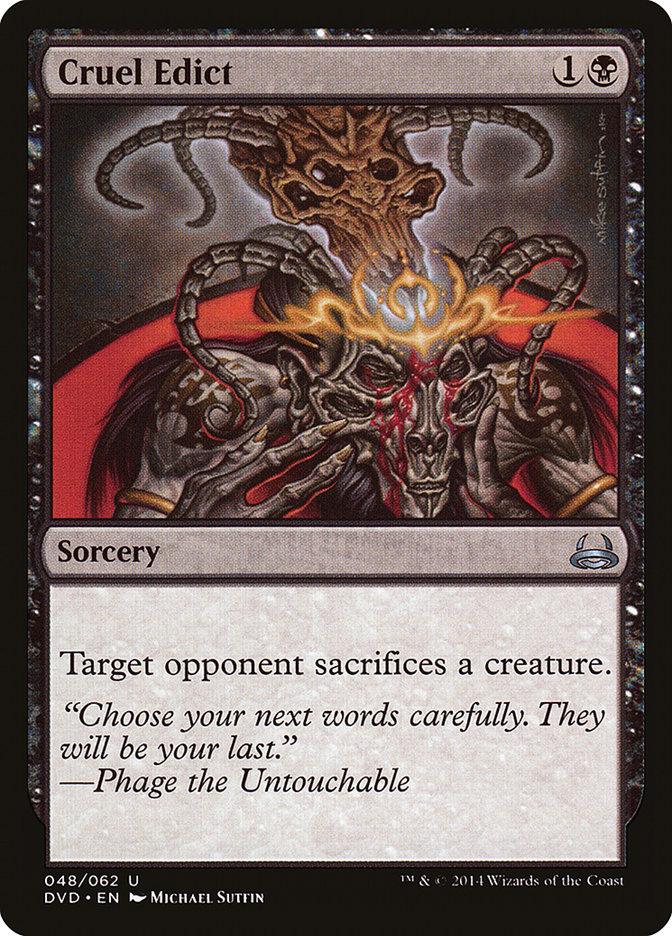 Cruel Edict (Divine vs. Demonic) [Duel Decks Anthology] - La Boîte Mystère ( The Mystery Box)