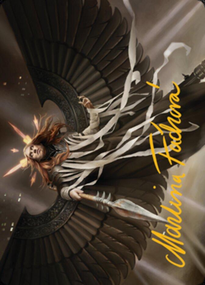 Angel of Suffering Art Card (Gold-Stamped Signature) [Streets of New Capenna Art Series] - La Boîte Mystère ( The Mystery Box)