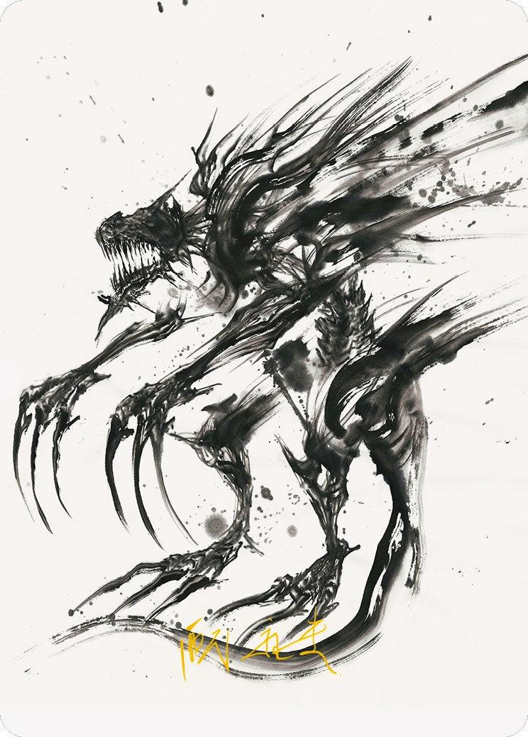 Phyrexian Obliterator Art Card (Gold-Stamped Signature) [Phyrexia: All Will Be One Art Series] - La Boîte Mystère ( The Mystery Box)