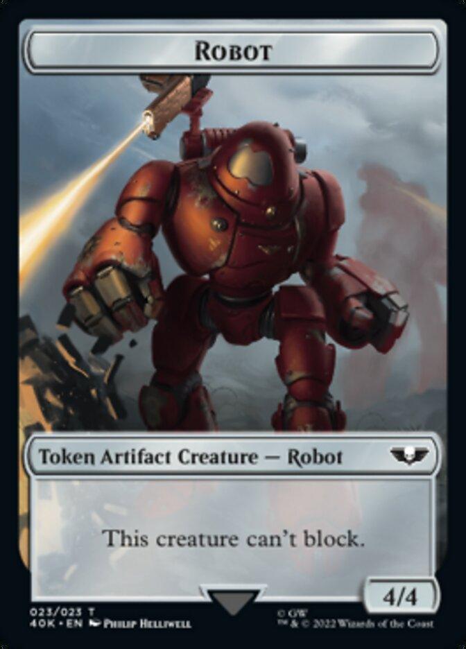 Astartes Warrior (001) // Robot Double-sided Token [Universes Beyond: Warhammer 40,000 Tokens] - La Boîte Mystère ( The Mystery Box)