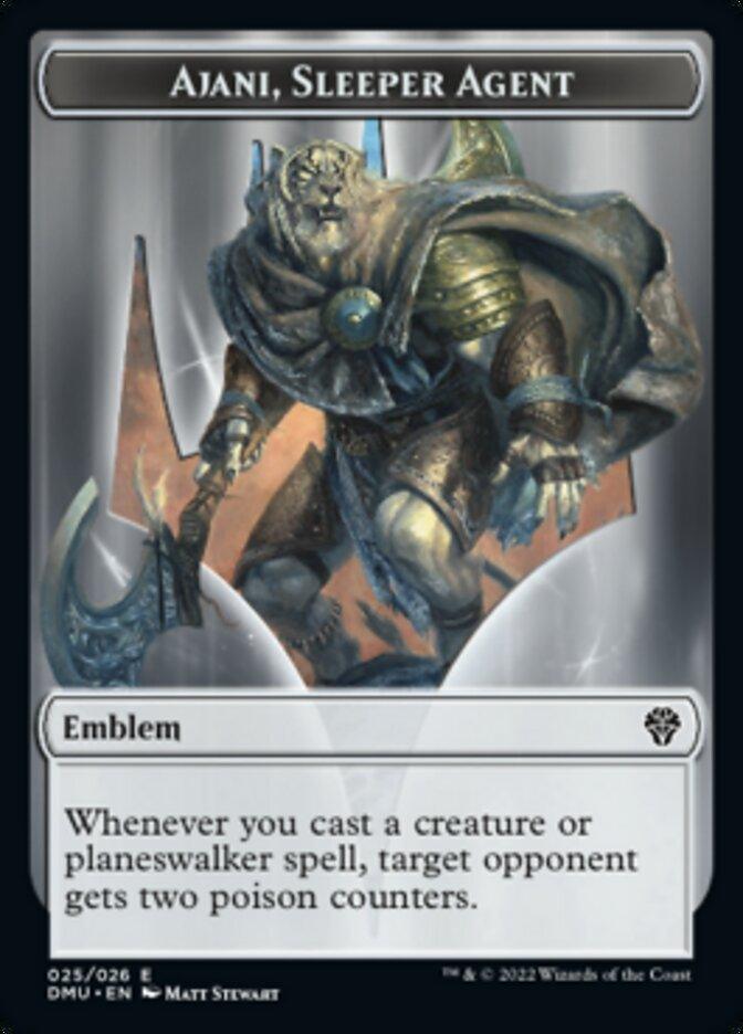 Soldier // Ajani, Sleeper Agent Emblem Double-sided Token [Dominaria United Tokens] - La Boîte Mystère ( The Mystery Box)