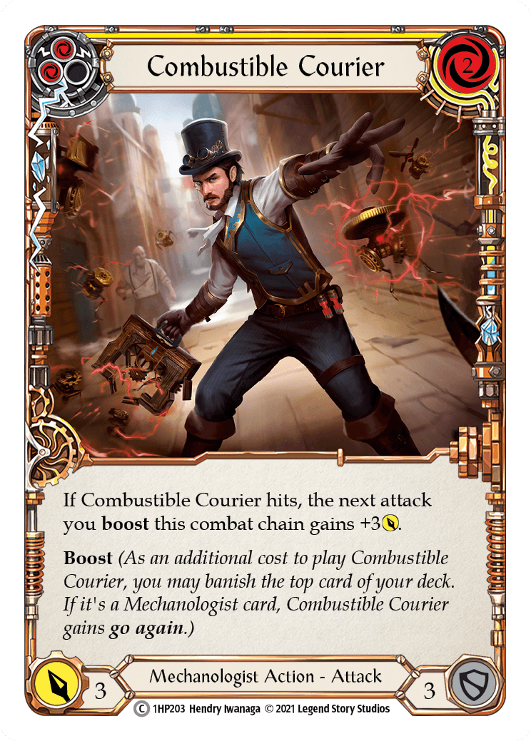 Combustible Courier (Yellow) [1HP203] - La Boîte Mystère ( The Mystery Box)