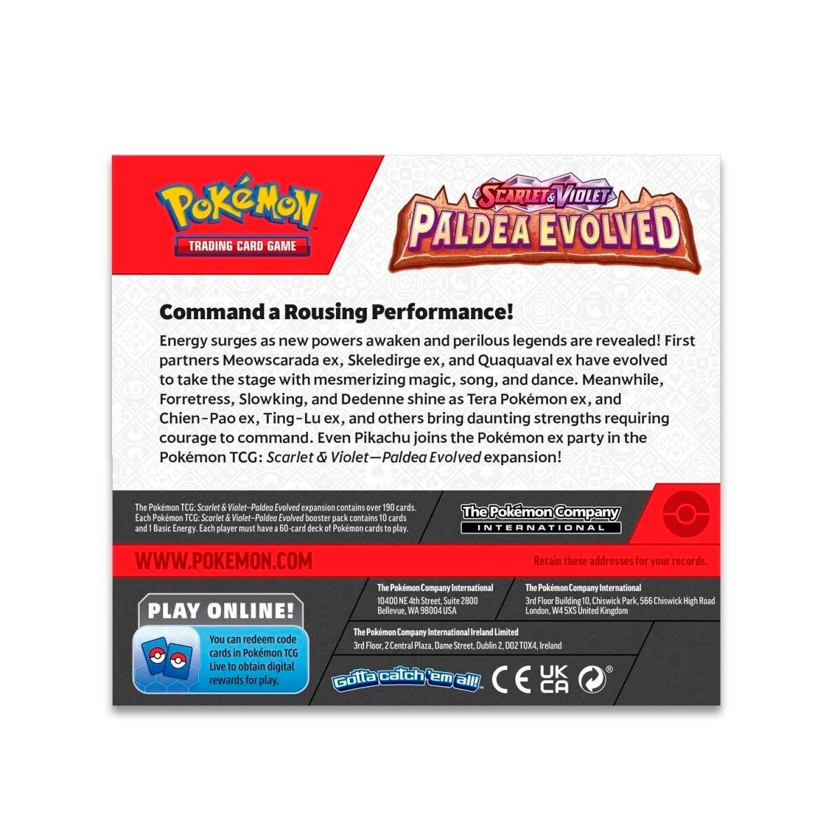 Une CAISSE DE Scarlet & Violet: Paldea Evolved - Booster Box - La Boîte Mystère ( The Mystery Box)