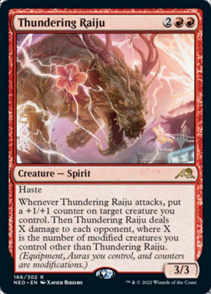 Thundering Raiju (Promo Pack) [Kamigawa: Neon Dynasty Promos] - La Boîte Mystère ( The Mystery Box)