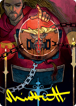 Sign in Blood Art Card (Gold-Stamped Signature) [Strixhaven: School of Mages Art Series] - La Boîte Mystère ( The Mystery Box)
