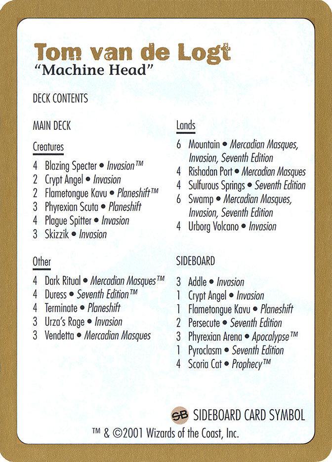 Tom van de Logt Decklist (2001) [World Championship Decks 2001] - La Boîte Mystère ( The Mystery Box)