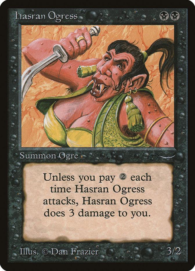 Hasran Ogress (Dark Mana Cost) [Arabian Nights] - La Boîte Mystère ( The Mystery Box)