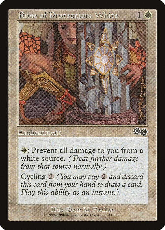 Rune of Protection: White [Urza's Saga] - La Boîte Mystère ( The Mystery Box)