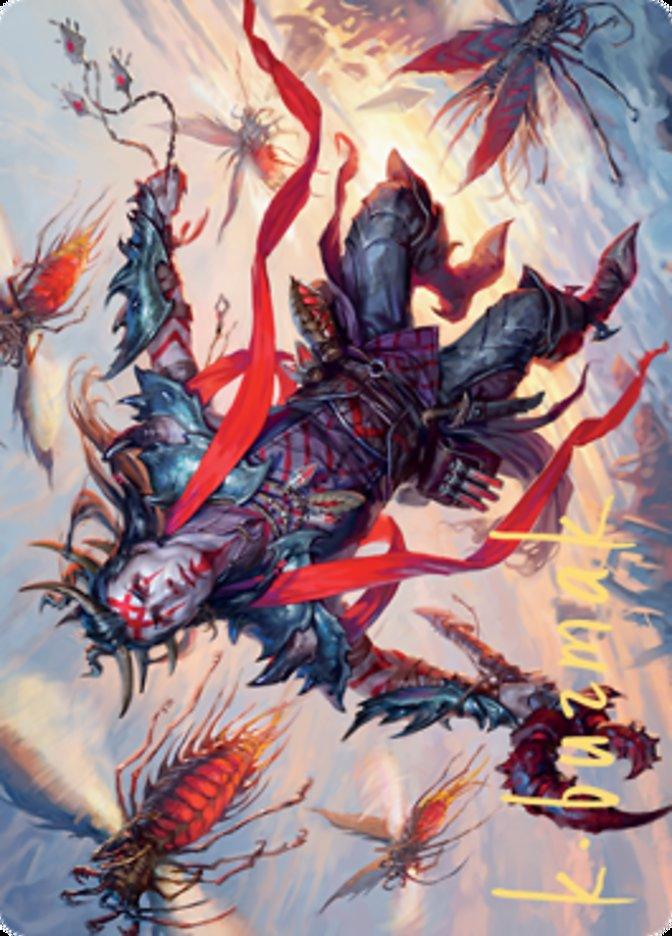 Scion of the Swarm Art Card (Gold-Stamped Signature) [Zendikar Rising Art Series] - La Boîte Mystère ( The Mystery Box)