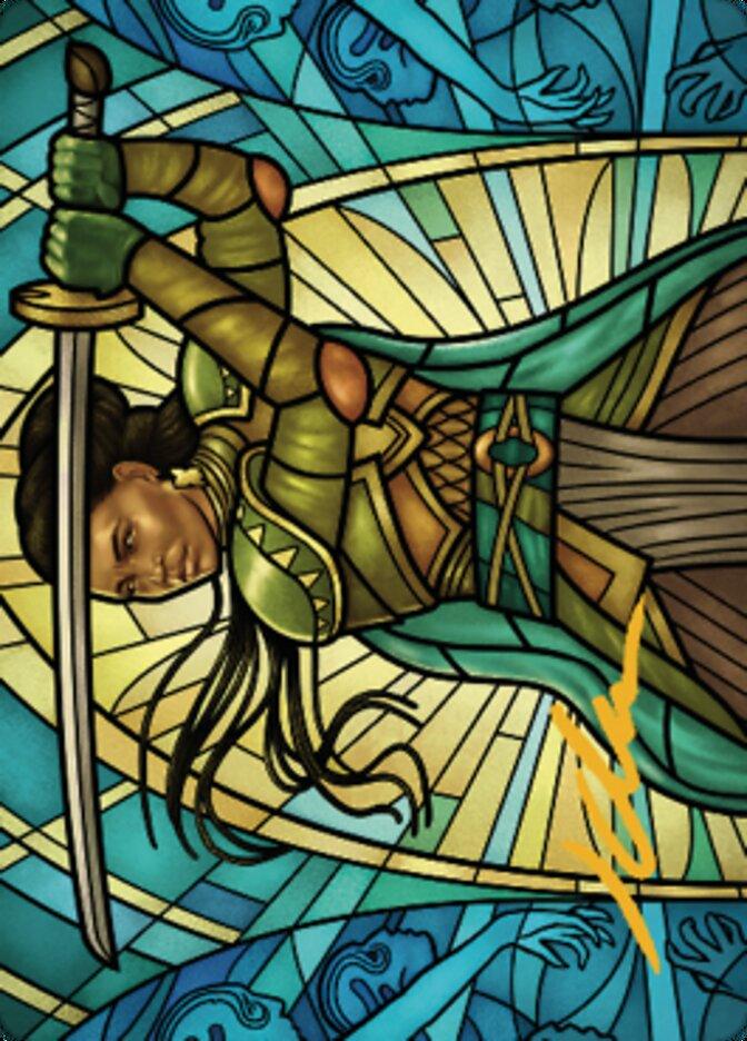Shanna, Purifying Blade Art Card 2 (Gold-Stamped Signature) [Dominaria United Art Series] - La Boîte Mystère ( The Mystery Box)