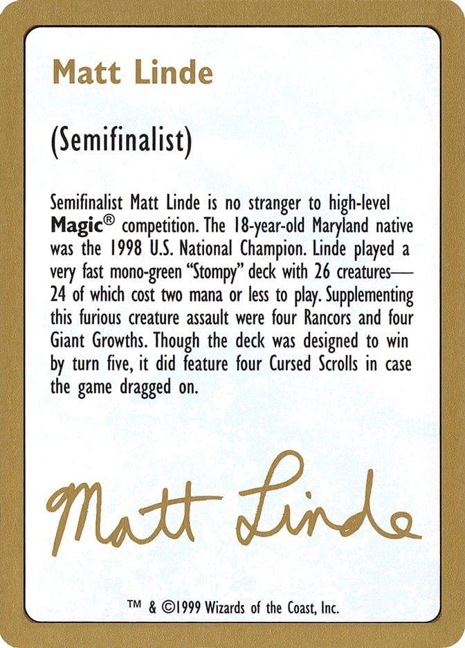 Matt Linde Bio [World Championship Decks 1999] - La Boîte Mystère ( The Mystery Box)