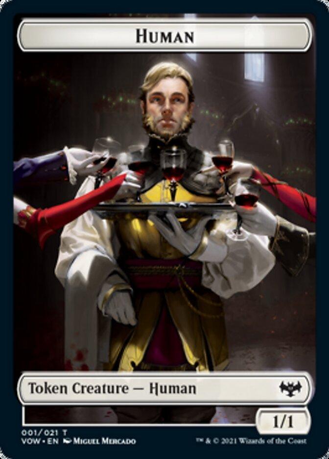 Human (001) // Zombie (005) Double-sided Token [Innistrad: Crimson Vow Tokens] - La Boîte Mystère ( The Mystery Box)