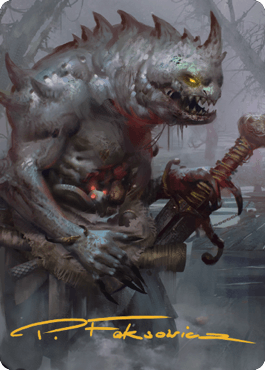 Gray Slaad Art Card (Gold-Stamped Signature) [Commander Legends: Battle for Baldur's Gate Art Series] - La Boîte Mystère ( The Mystery Box)