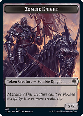 Zombie // Zombie Knight Double-Sided Token [Starter Commander Decks] - La Boîte Mystère ( The Mystery Box)