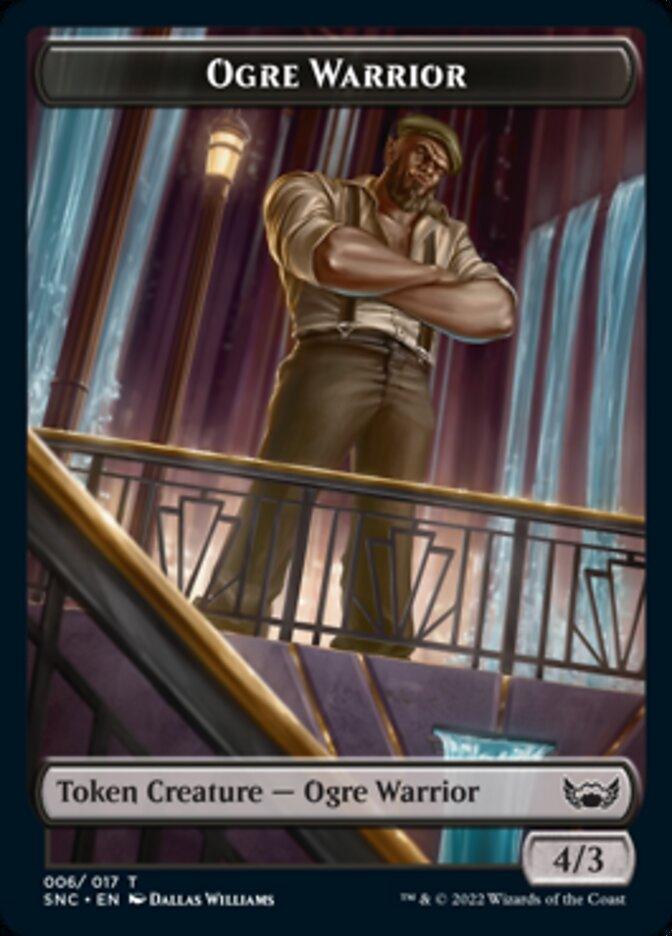 Ogre Warrior // Rhino Warrior Double-sided Token [Streets of New Capenna Tokens] - La Boîte Mystère ( The Mystery Box)