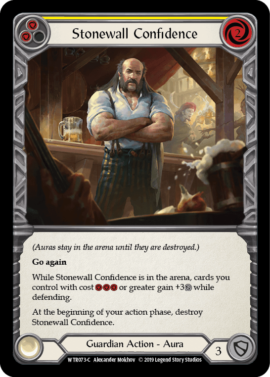 Stonewall Confidence (Yellow) [WTR073-C] Alpha Print Rainbow Foil - La Boîte Mystère ( The Mystery Box)