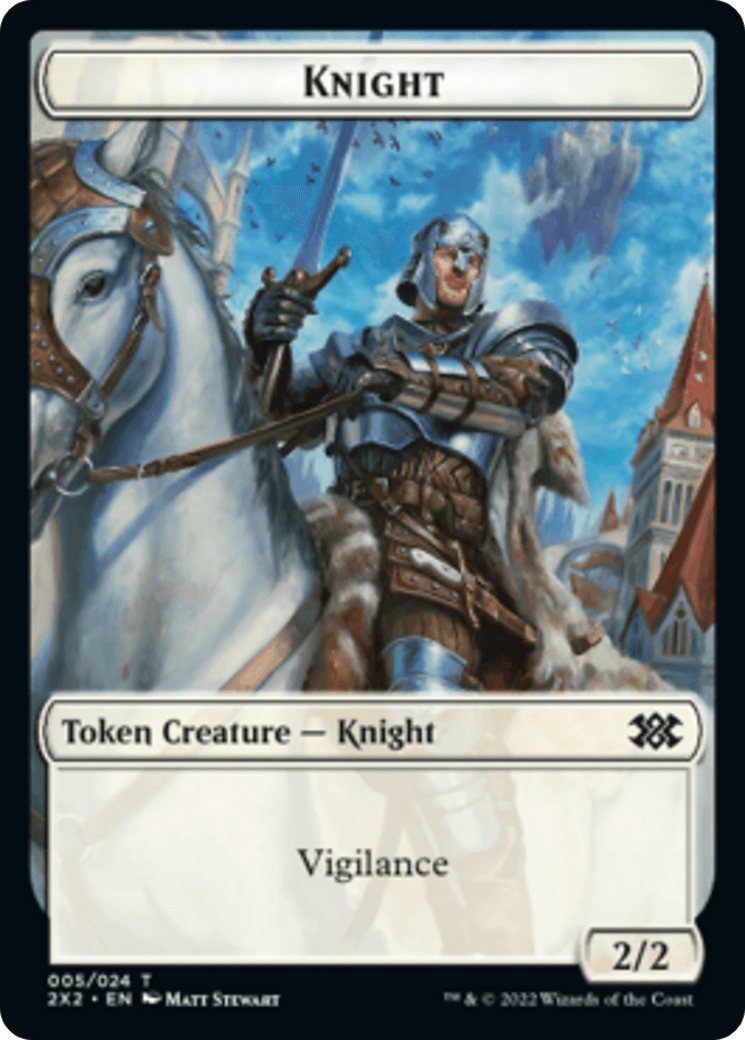 Bear // Knight Double-sided Token [Double Masters 2022 Tokens] - La Boîte Mystère ( The Mystery Box)