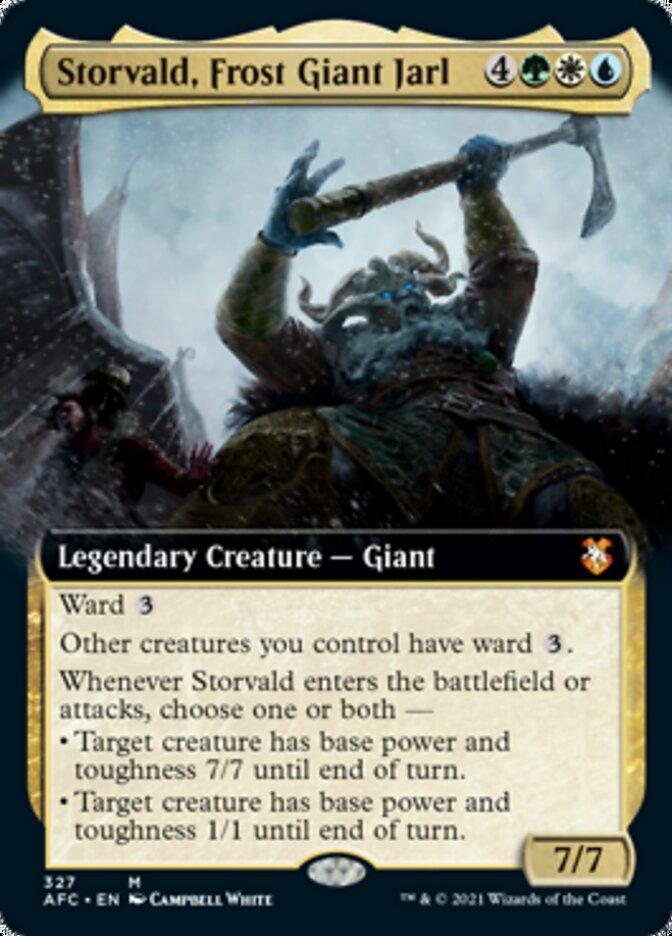 Storvald, Frost Giant Jarl (Extended) [Dungeons & Dragons: Adventures in the Forgotten Realms Commander] - La Boîte Mystère ( The Mystery Box)