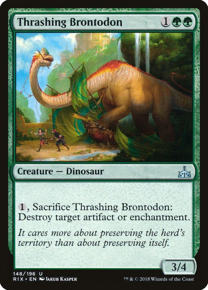 Thrashing Brontodon [Rivals of Ixalan] - La Boîte Mystère ( The Mystery Box)