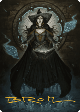 Tasha, the Witch Queen Art Card (76) (Gold-Stamped Signature) [Commander Legends: Battle for Baldur's Gate Art Series] - La Boîte Mystère ( The Mystery Box)