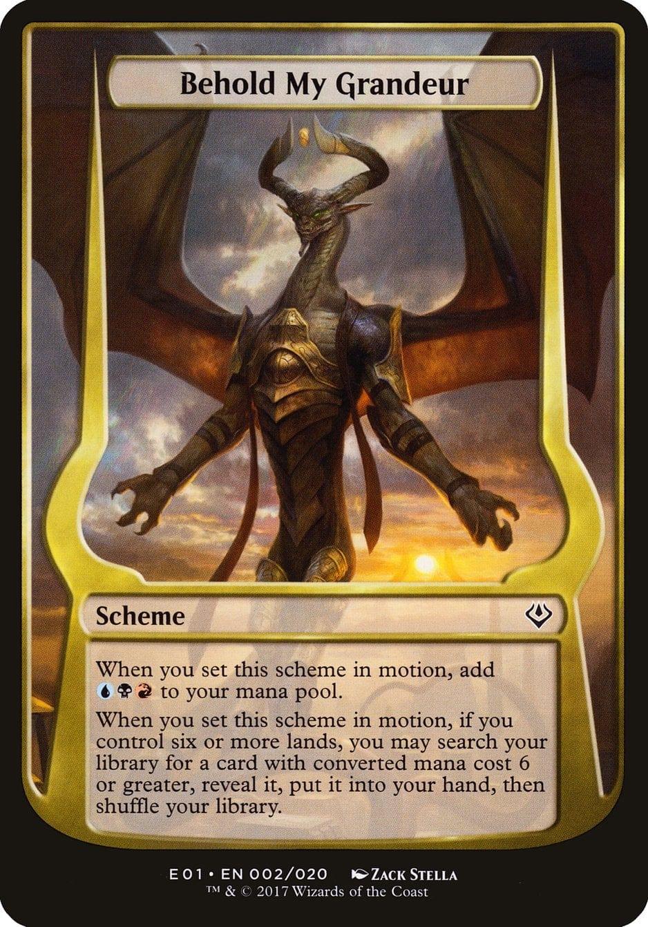 Behold My Grandeur (Schemes) [Archenemy: Nicol Bolas Schemes] - La Boîte Mystère ( The Mystery Box)