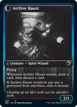 Overwhelmed Archivist // Archive Haunt [Innistrad: Double Feature] - La Boîte Mystère ( The Mystery Box)