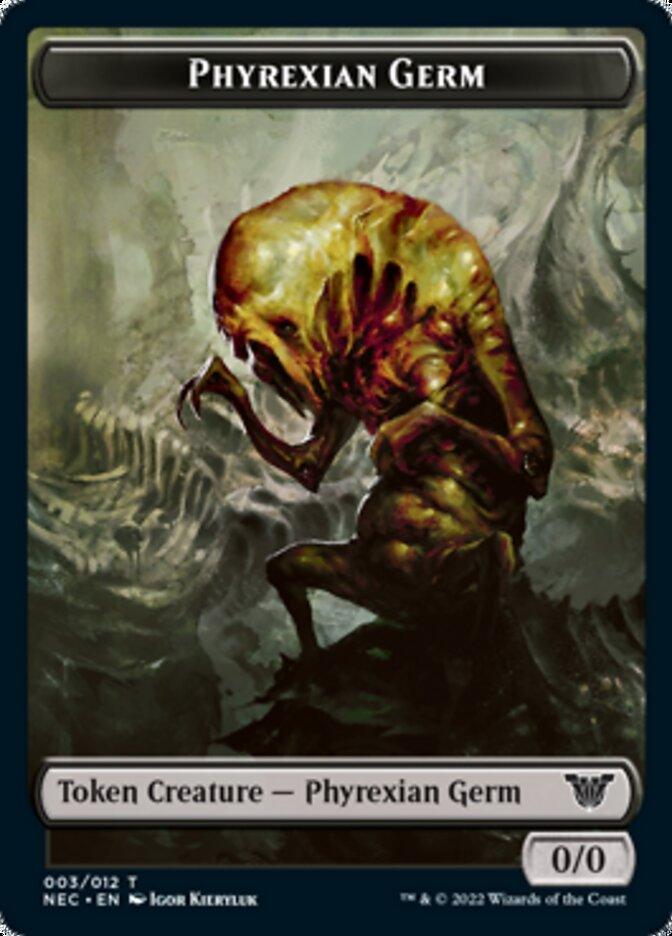 Phyrexian Germ // Spirit (002) Double-sided Token [Kamigawa: Neon Dynasty Commander Tokens] - La Boîte Mystère ( The Mystery Box)